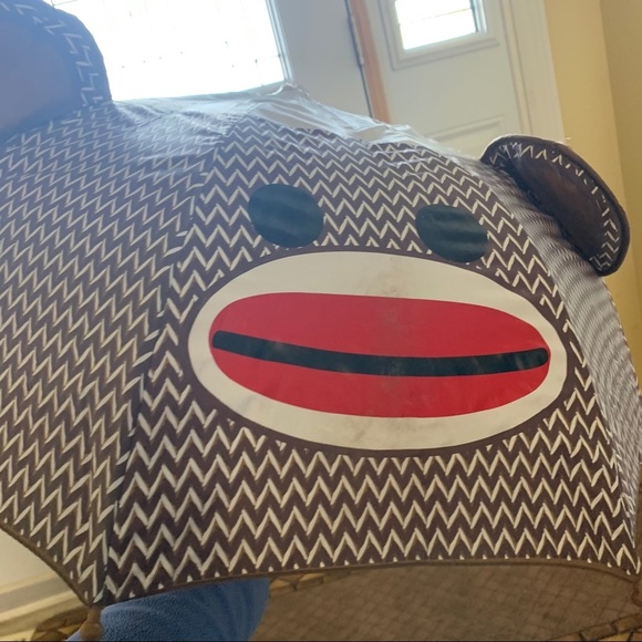 Sock Monkey Children’s Umbrella - Picture 4 of 7